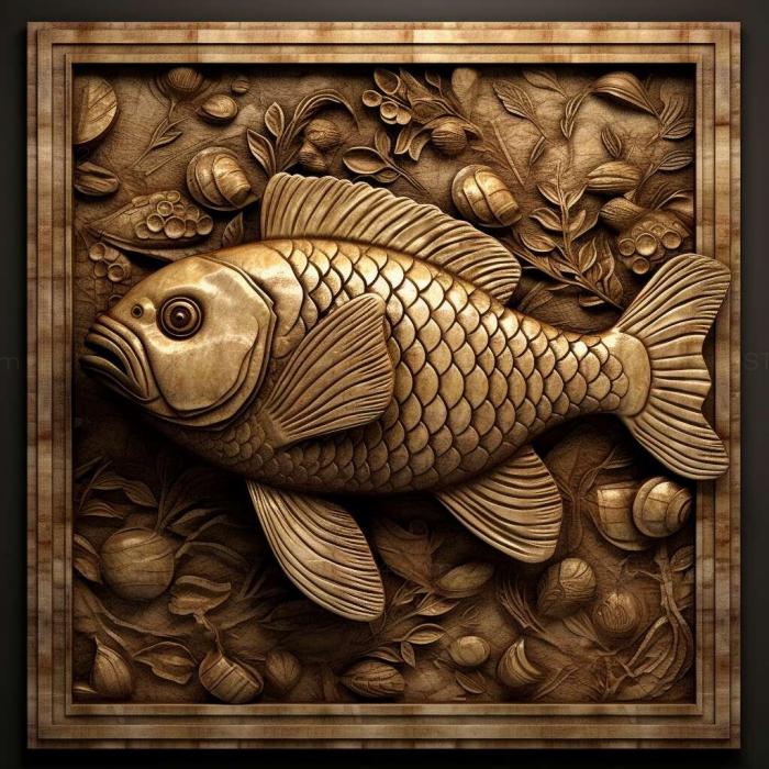 Nature and animals (Panaki fish 1, NATURE_5769) 3D models for cnc